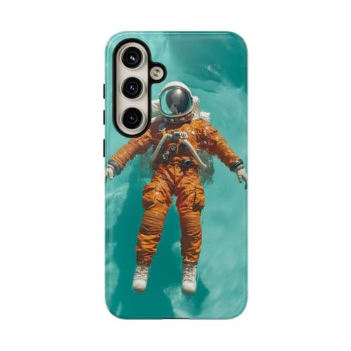 Coque Samsung Galaxy S24 Plus rigide brillante astronaute flottant eau