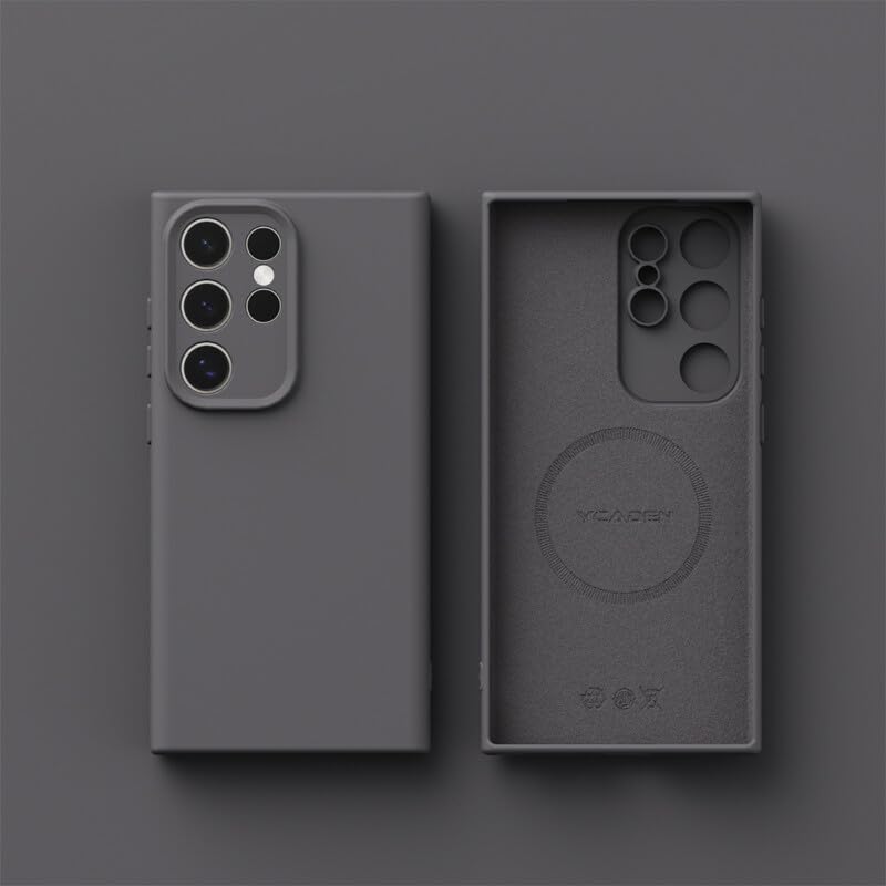 Étui Samsung S25 gris anti-rayure en silicone souple antichoc