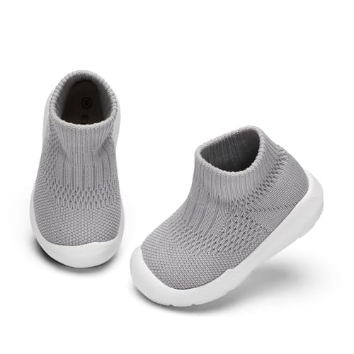 Image of Engtoy Baby Shoes & Socks - Non-Slip Breathable Slippers with Soft Rubber Sole - Baby Boys & Girls Slip On Sneakers