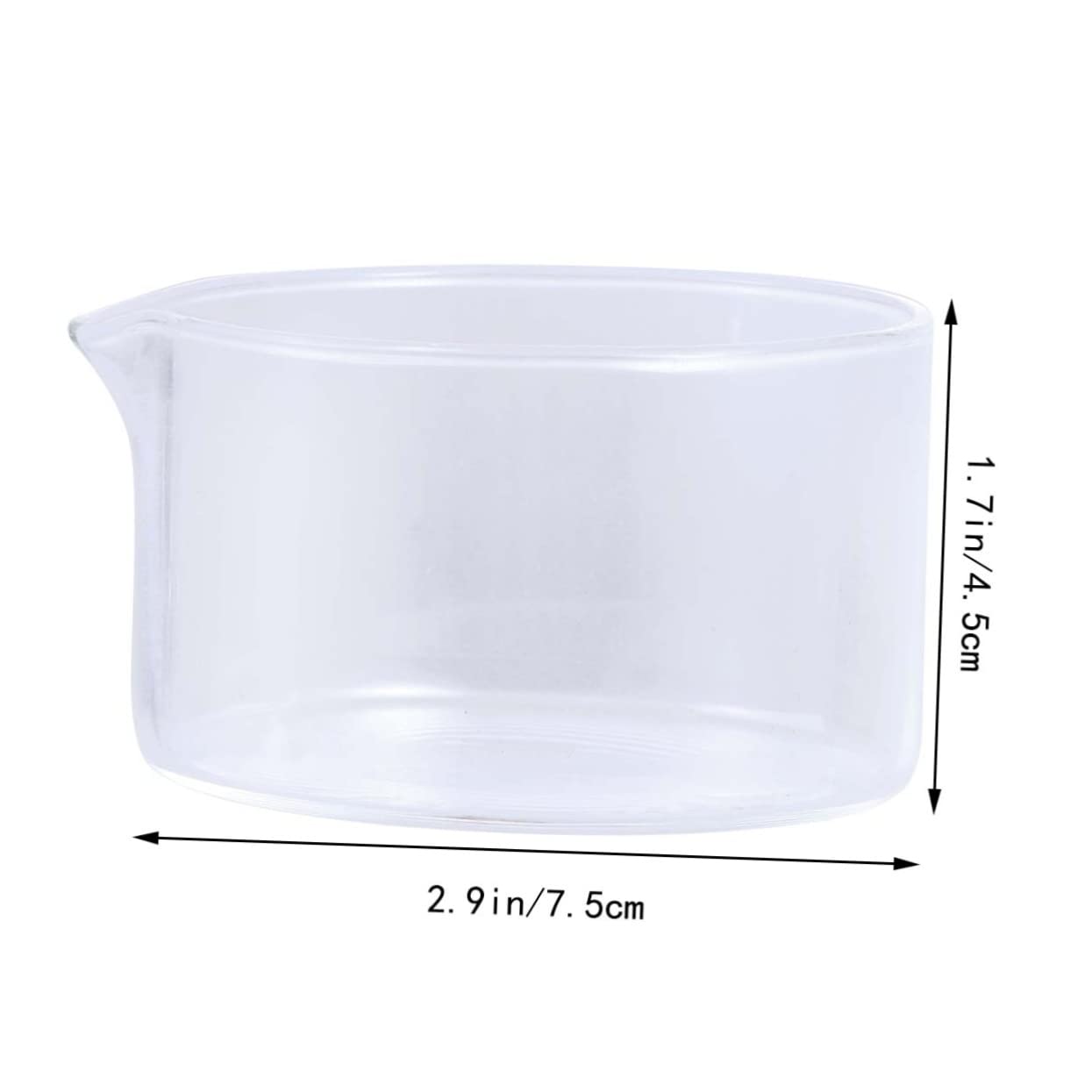 OSOLADY 2pcs Crystallizing Dish Flat Bottom Container Heat-Resistant Glass Bowl Use