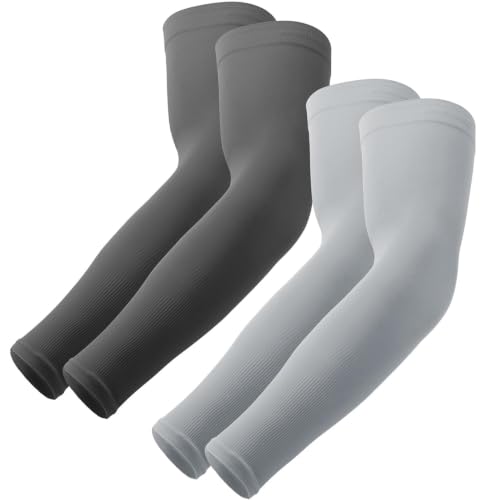 Image of UV Sun Protection Arm Sleeves - UPF 50 Cooling Compression Sleeves for Men & Women - Arm Cover /Protector for Basketball, Voleyball, Golf, Baseball, Football, Running, Cycling & Other Outdoor Sports