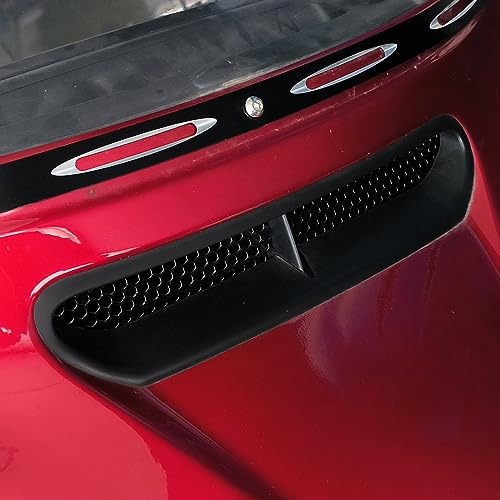 Image of Motorcycle Mesh Fairing Intake Vent Screen Grill Cover Fit for Harley Touring Electra Glide Street Glide Tri Glide Ultra Classic 2014-2023 (Black)