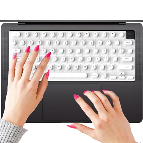 Skin de teclado para uñas largas con silicona elevada que mejora la escritura diaria