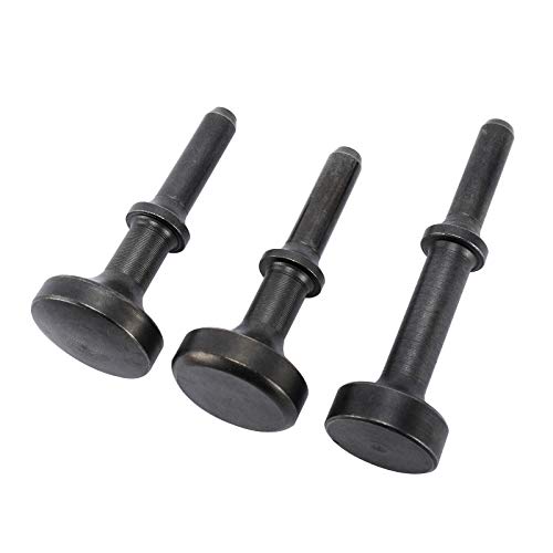 LuckyHigh 5 Pcs Smoothing Pneumatic Air Hammer Chisels Tool with 1 pc Spring, Alloy Steel Pneumatic Chisel Bits Accessories with 0.401\'\' (10mm) Shank