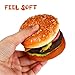 PASOLABE Artificial Hamburger Fake Burger Realistic Food Display Props Simulation Bread Model Faux Burger Photography Prop for Home Kitchen Shop Decorations