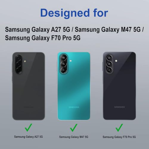 Image of amazon basics Back Case Cover for Samsung Galaxy A27 5G | Magnetic Case with Built-in Metal Ring | Supports MagSafe Charger, Wallet & Car Mount | Shockproof Hybrid PC + TPU | Black