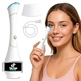 Eye Massager Wand with Heat, Vibration & Red/Blue LED, Ionic (Galvanic) Skincare Absorption, USB‑C Rechargeable with Charging Base, Helps Reduce the Look of Puffiness & Dark Circles