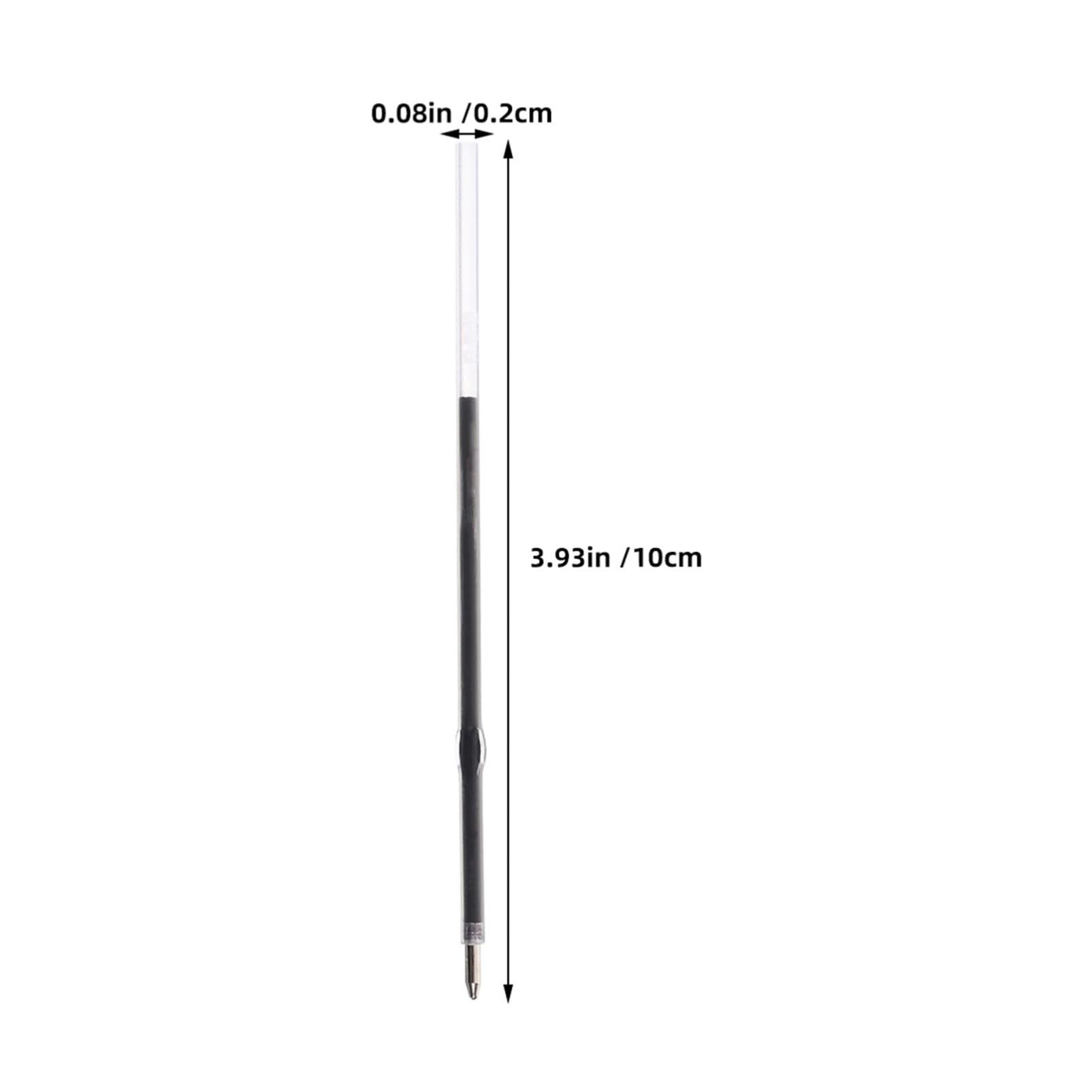 Homoyoyo 500pièces Stylo Bille Recharges Noires Mine pour Stylos à Bille Recharges de Remplacement pour École et Bureau