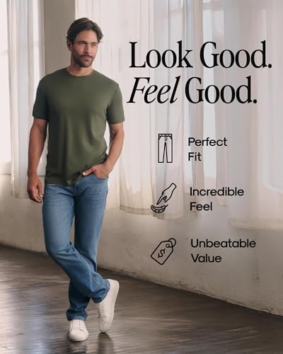 Image of True Classic Stretch Jeans for Men, Slim and Straight Fit Men's Stretch Jean