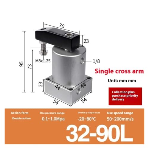 Vérin rotatif à basse pression K32-90L pour rotation précise - 3