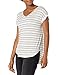PINK ROSE Women's Stevie Short Sleeve Stripe Tee