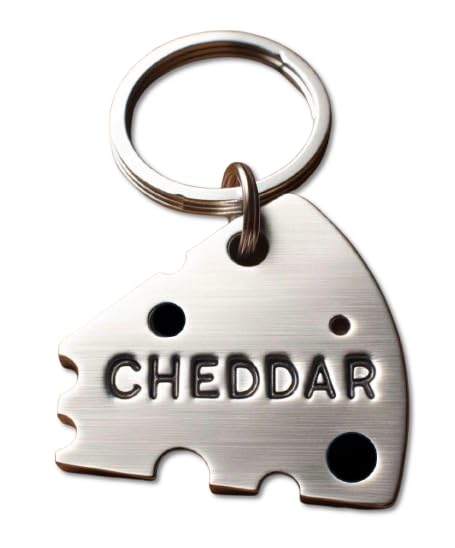 Personalized Cheese Pet ID Dog Tag - Custom Food Theme - Pet Collar Accessory