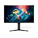 Produktbild Odys XP27 69cm (27") Vario FHD Curved Gaming Monitor (1.920x1.080 Pixel, 250 cd/m², 165 Hz, 2ms Reaktionszeit, 1500R Radius, Höhenverstellbar, Blaulicht Reduktion, HDMI, Display Port, 3,5mm Audio)