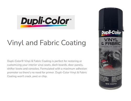 Dupli-Color HVP104 Gloss Black Vinyl & Fabric Coating 11 oz. Aerosol (2 Pack)