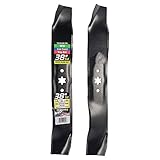 cub cadet xt2 Hergestellt in den USA Maxpower 561531B (2 Stück) 3-N-1 Klingen für 96,5 cm Cut MTD, Cub Cadet, Troy Bilt Rasenmäher, 742-0610, 742-0610A, 942-0610A, Schwarz
