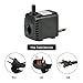 Bomba de Agua Sumergible,Decdeal 600L/H 8W Water Strider - con 2 Boquillas...