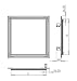 MKK-SHOP KRAL1 - Tapa (150 x 200 mm, pladur, 12,5 mm, marco...