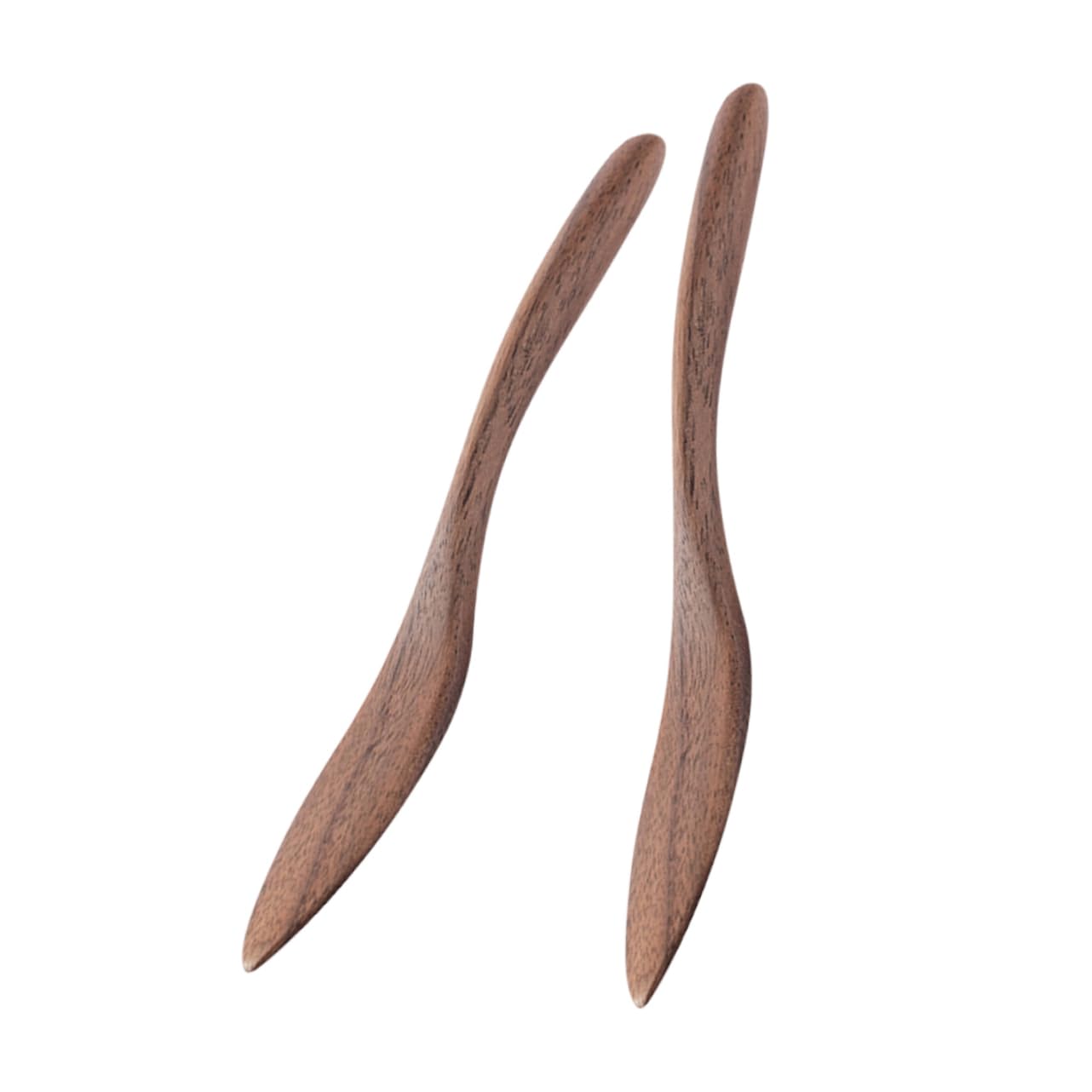 Garneck 2pcs Wood Household Butter Spatula Convenient Butter Spatula Butter Accessories Bakery Cheese Spreader