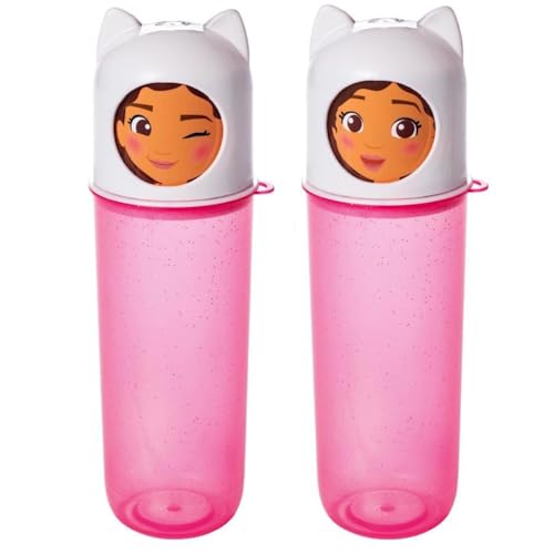 Kit 2 Box Multiuso Casa Mágica da Gabby Estojo Porta Objetos Itens Higiene Infanti