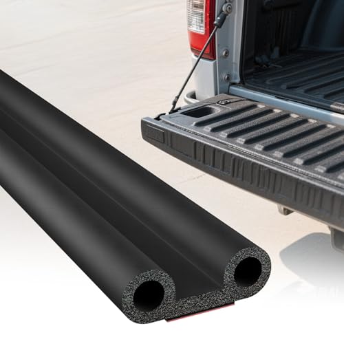 Nayotaa Tonneau Cover Seal Strip - 24.9Ft Truck Tailgate Seal Kit Adhesive Rubber Weather Stripping for Pickups Tailgate Camper Shell Tonneau Cover Truck Topper Cap