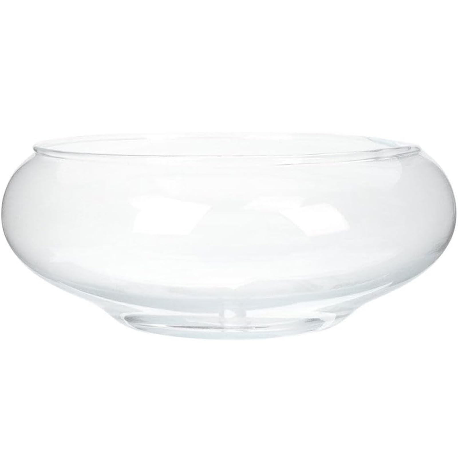 Lotus Bowl Planter,Fish Bowl Glass 6 Inch Round Lotus Flower Bowl, Clear Water Lily Bowl, Decorative Glass Bowl for Flower Succulent Hydroponic Plant Fish Home Decor