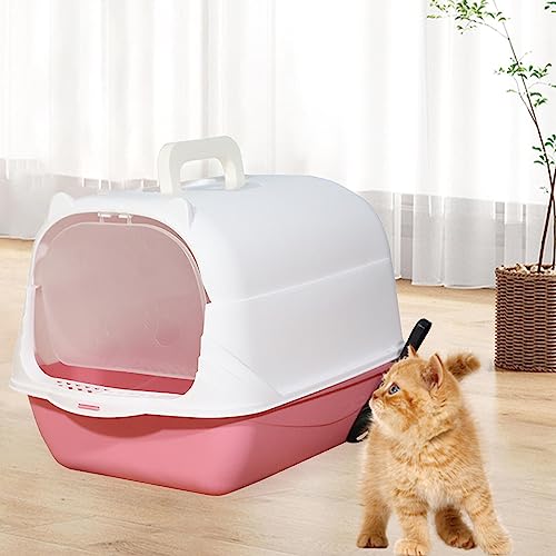 Arenero para Gato Cerrado con Tapa Rosa miniatura 2