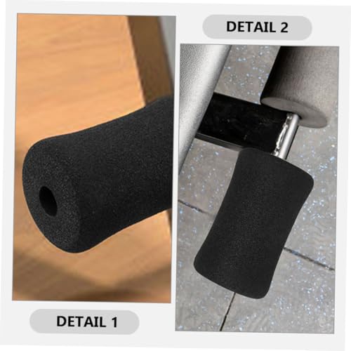 POPETPOP 6Pcs Black Sponge Foot Pads Covers para Situp Board Rollers | Negro, Uso Multifuncional para Planchas y Protección de Piernas, Accesorio de Gimnasio en Casa, Equipo Deportivo miniatura 7