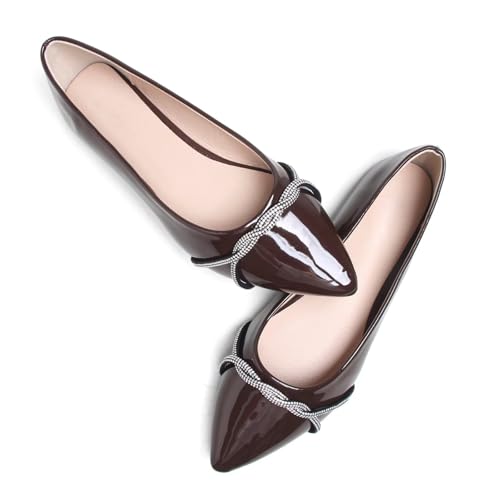 Image of Stunner Womens Flats Fashion Pointed Toe Bowknot Ballet Flats Cute Slip On Dress Flats Comfortable Party Wedding Flats2