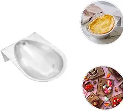 FORMA BOLOVO OVO DE PÁSCOA PEQUENO 250G ALUMINIO - PARA CHOCOLATE OU MASSA DE BOLO