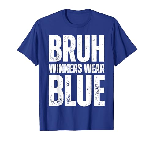 Winners Wear Blue Team Spirit Week Game Color War Sports Day T-Shirt