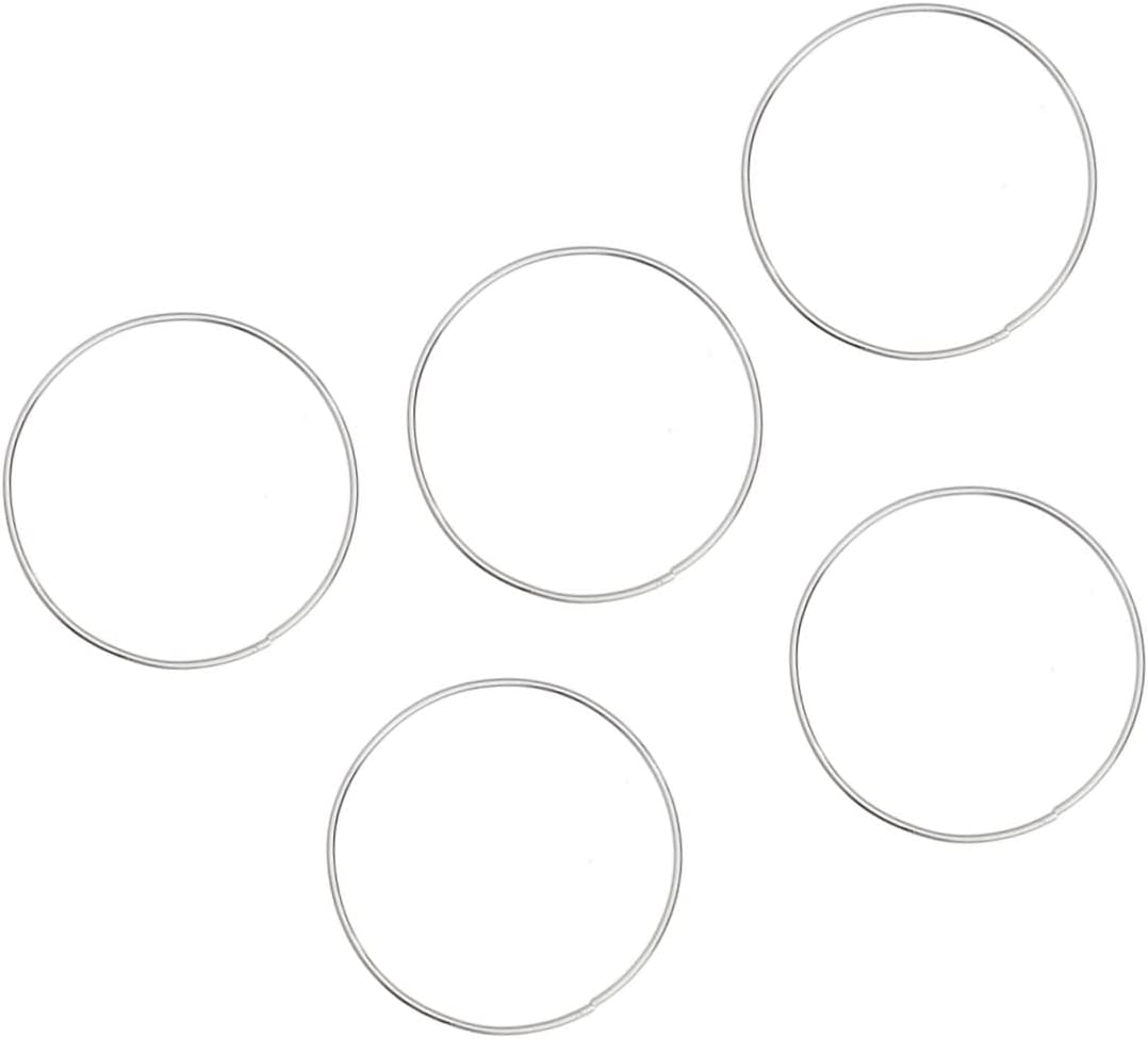 ABOOFAN 5pcs Round Metal for Dream Catcher Accessories Circles for Handmade and Wall Hangings for Creative Projects and Home Decor