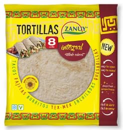 Vollkorn-Tortillas 320 g – 6er Pack, Gesunde Weizentortillas für Wraps, Burritos und Tacos