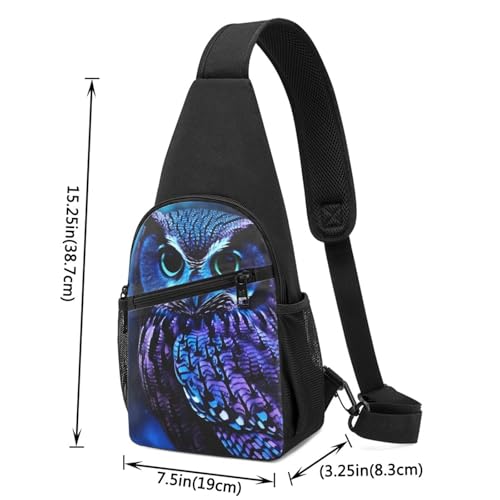 Mochila cruzada tipo sling negra para hombre y mujer miniatura 3