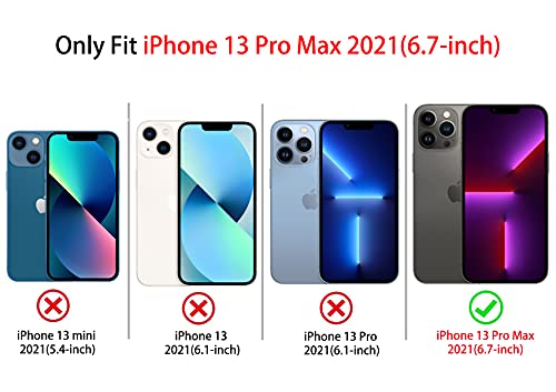 Lovmooful BB00309-13PMHEI Compatible For Iphone 13 Pro Max Case Cute Colorful Butterfly Design For Girls Women Soft Tpu More Shockproof Protective Girly For Iphone 13 Pro Max Case-Black thumb #5