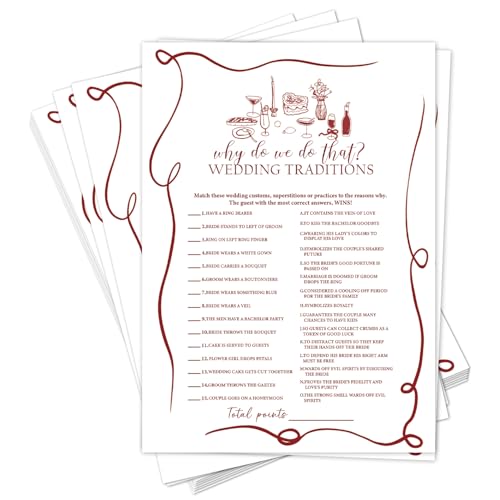 Bridal Shower Games Cards-Why Do We Do That? Wedding Traditions,