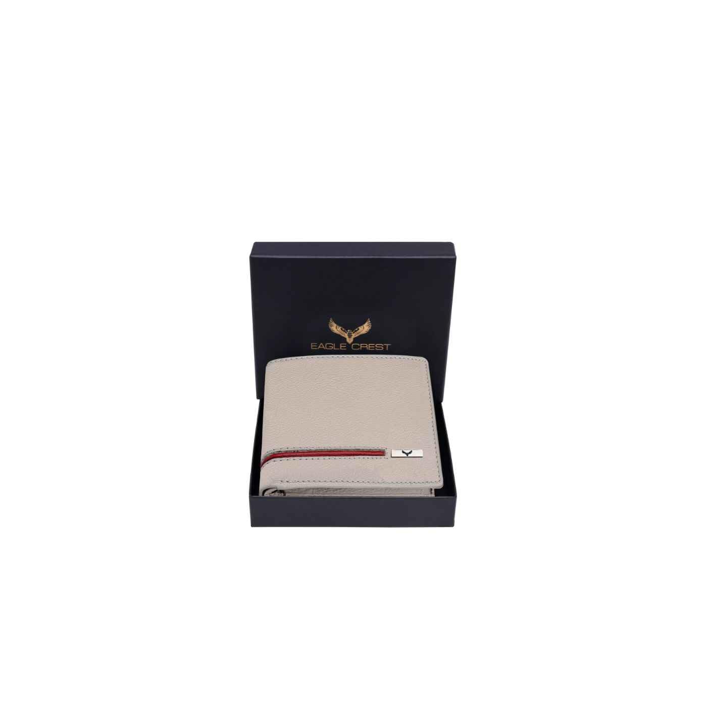 Eagle Crest Paul Sand/Red Leather Wallet for Men