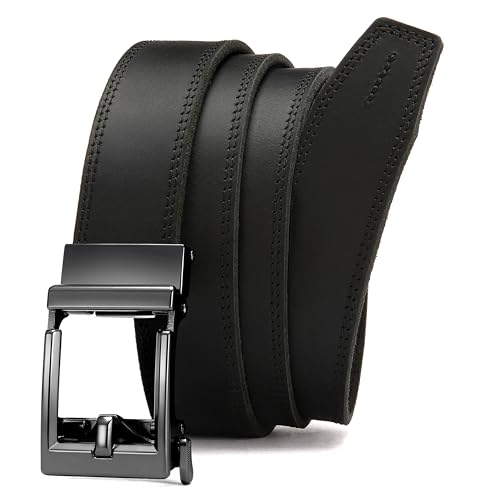 Image of CHAOREN Leather Ratchet Belt Men - Mens Belts Casual Accessories for Every Occasion (35mm)