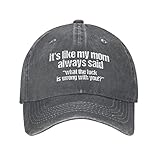 Funny Hat Its Like My Mom Always Said Whats The Fuck is Wrong with You Hat Women Baseball Hats Vintage Caps Deep Heather