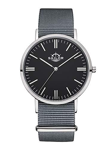 Montres Classic Moon Sailor au cadran blanc et bracelet nylon l'excellence du design épuré