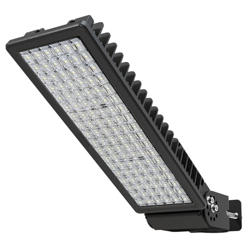 HOPEDAMAI 100W Straßenlaterne LED Strahler Außen, 14000LM Strassenlampe, 230V 6500K Strassenlaterne Mastleuchte Lampe, IP67 Wasserdicht Flutlicht...