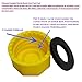 Fesasn 5 Gallon Gas Can Caps Replacement, for Most 1/2/3/5 Gallon Gas Cans, for Midwest, Scepter, Jerry Cans, old Coarse Thread gas cans, Coarse Thread Cap to Prevent Fuel Leakage (Pack of 5 yellow)
