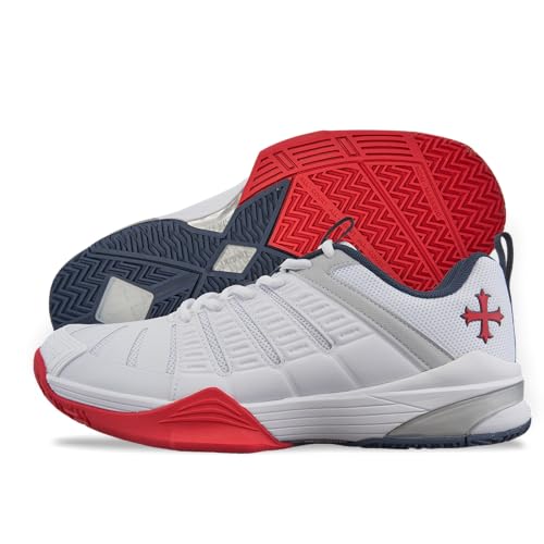 Teuton AC1- All Court - Versatile Sports Shoes for Squash, Tennis, Padel, Pickleball, Handball - Ideal for Hard Surfaces, Synthetic Courts, and Sand Play.