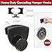 Latoxcaa Space Saving Hangers 20Pcs, Upgrade 40Lb(Max) Heavy Duty Hanger Hooks Space Saver Hangers, Ganchos para Colgar Ropa for Hanger Organizer, Black