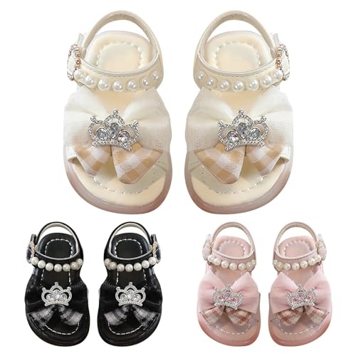 Girls Sandals Summer For Children Wearing Beach Shoes Pearl Soft Sole Girls Sandals Size 23