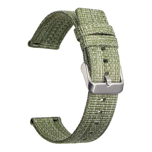 Bracelet en nylon pour montre de sport élastique tressé 22mm 20mm boucle réglable universel
