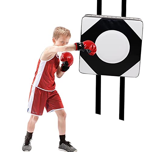 SXYAO Punching Bag for Adults Kids Home use Hanging Wall Target Adjustable Height, Boxing Bag Sanda Boxing Foot Target Quick Rebound Indoor Office(White,30cm)