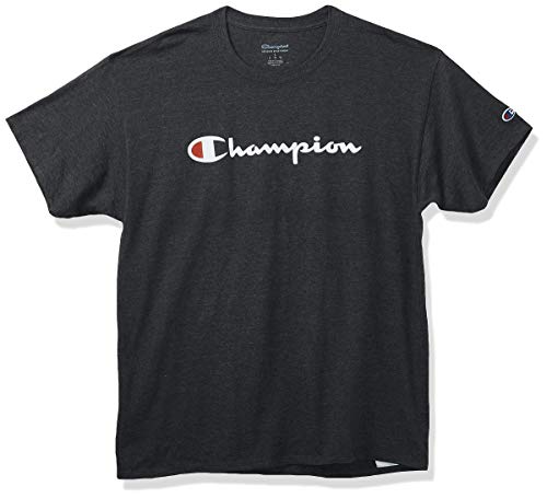 Champion Men's Classic Jersey Graphic T-Shirt, Granite Heather, X-Large