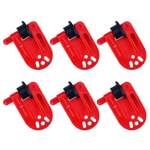ohohulo 6Pcs Heavy Tension Release Clip Planer Board Release Clips for Fishing Trolling Downrigger Clips in-line Side Clip