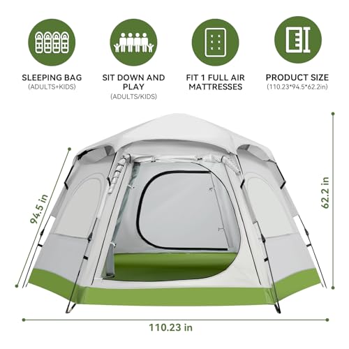 Carpa de camping instantánea para 2-4 personas miniatura 2