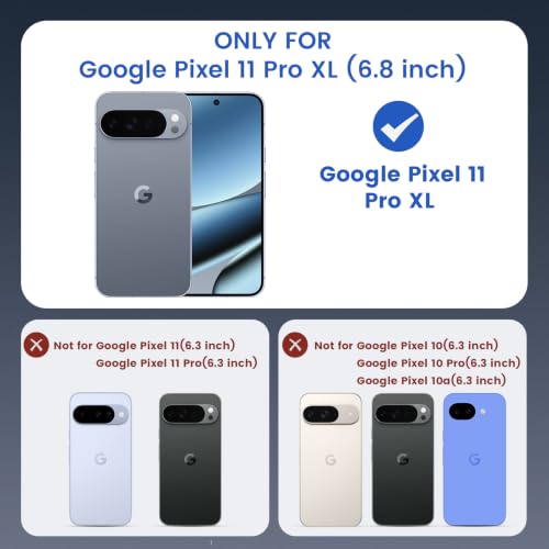 Image of Ruky Compatible with Google Pixel 11 Pro XL Case, Transparent
